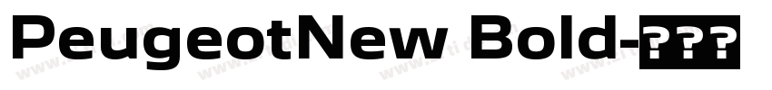 PeugeotNew Bold字体转换